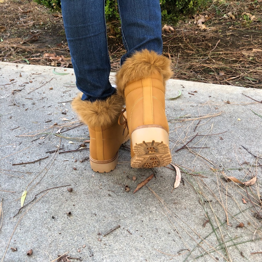 NUBUCK FAUX LEATHER WOMEN BOOTS - Picture 5 of 8